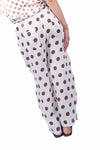Pantaloni in Lino a Pois donna Miss love - 4