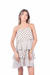 Abito Corto a Balze a Pois donna Miss love - 3