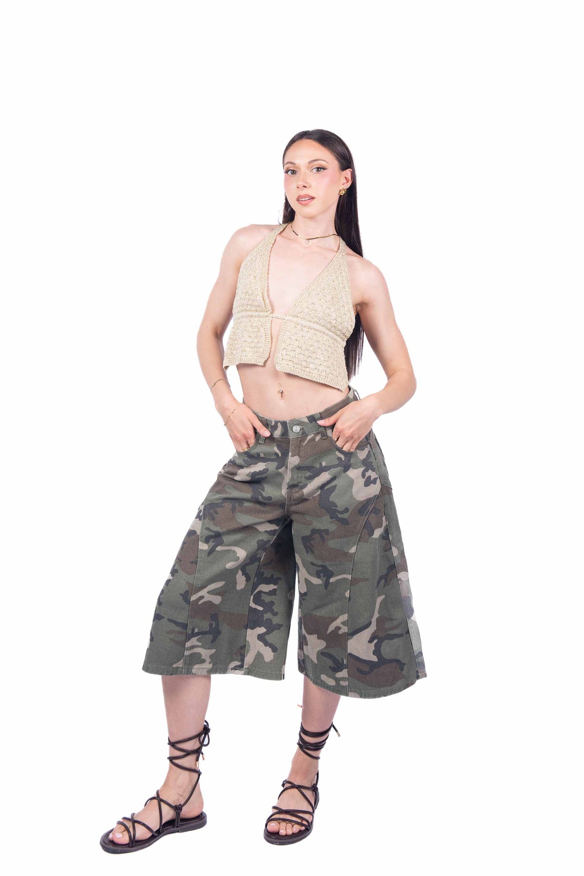 Bermuda Camouflage donna Miss love - 4
