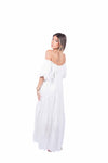Abito Lungo in Pizzo Sangallo Bianco donna Miss love - 4