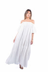 Abito Lungo in Pizzo Sangallo Bianco donna Miss love - 6