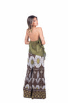 Top Halter con Fiore Rimovibile Verde donna Miss love - 2