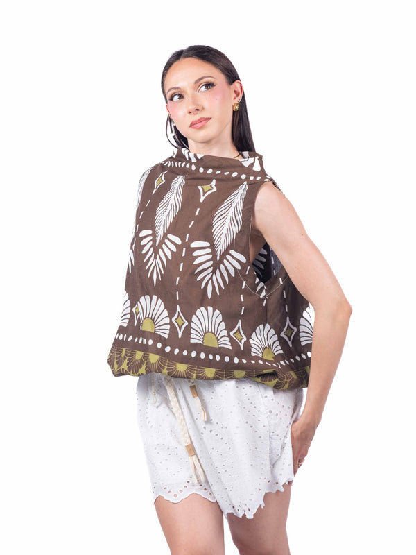 Top Pattern con Bordo Elastico da donna Miss love