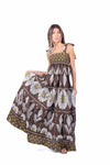 Abito Lungo Pattern con Fiocchi donna Miss love - 4