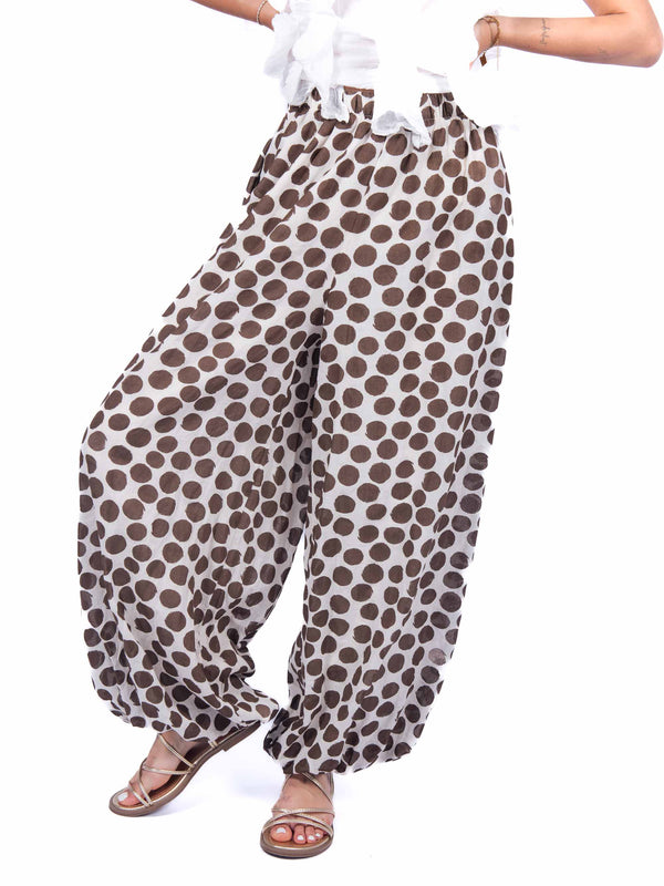 Pantaloni Palazzo a Pois da donna Miss love