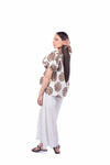 Pantaloni in Sangallo con Cintura Intrecciata donna Miss love - 3
