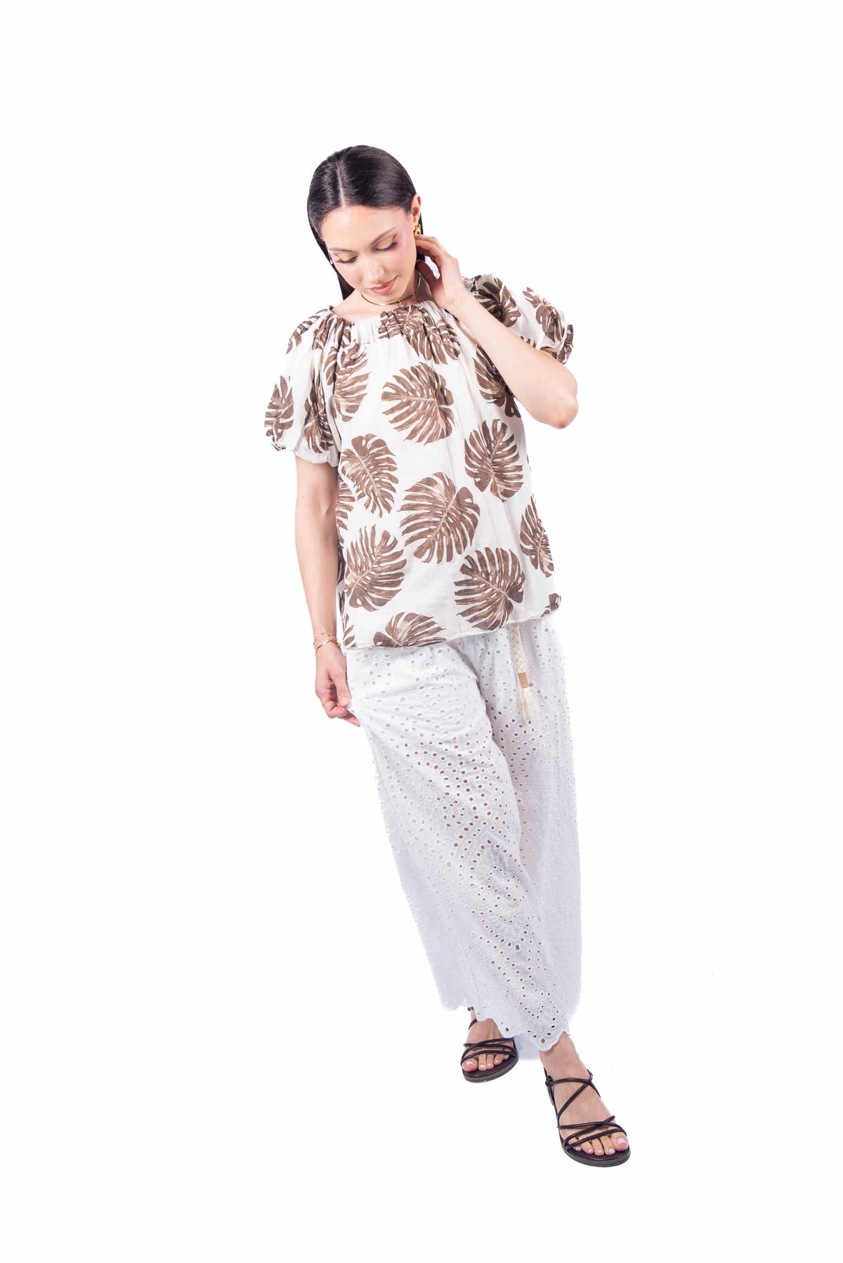 Top con Stampa Tropicale donna Miss love - 3