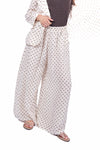 Pantaloni in Lino a Pois donna Miss love - 1