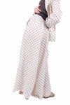 Pantaloni in Lino a Pois donna Miss love - 2