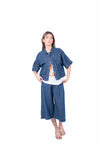 Camicia Denim Cropped donna Miss love - 2