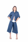Camicia Denim Cropped donna Miss love - 4