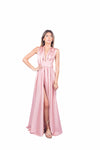 Abito Lungo Satinato Cipria donna Miss love - 1