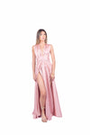 Abito Lungo Satinato Cipria donna Miss love - 2