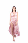 Abito Lungo Satinato Cipria donna Miss love - 3