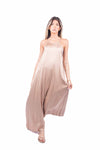 Abito Lungo Satinato Cammello donna Miss love - 5