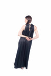 Abito Lungo Halter Nero donna Miss love - 3