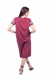 Gilet Asimmetrico Bordeaux donna Miss love - 3