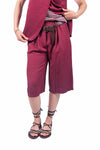 Bermuda con Cintura Bordeaux donna Miss love - 1