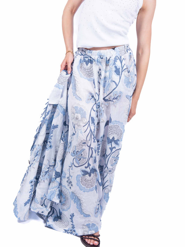 Pantaloni in Lino Floreali da donna Miss love