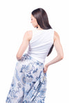 Top a Coste con Applicazioni Bianco donna Miss love - 4