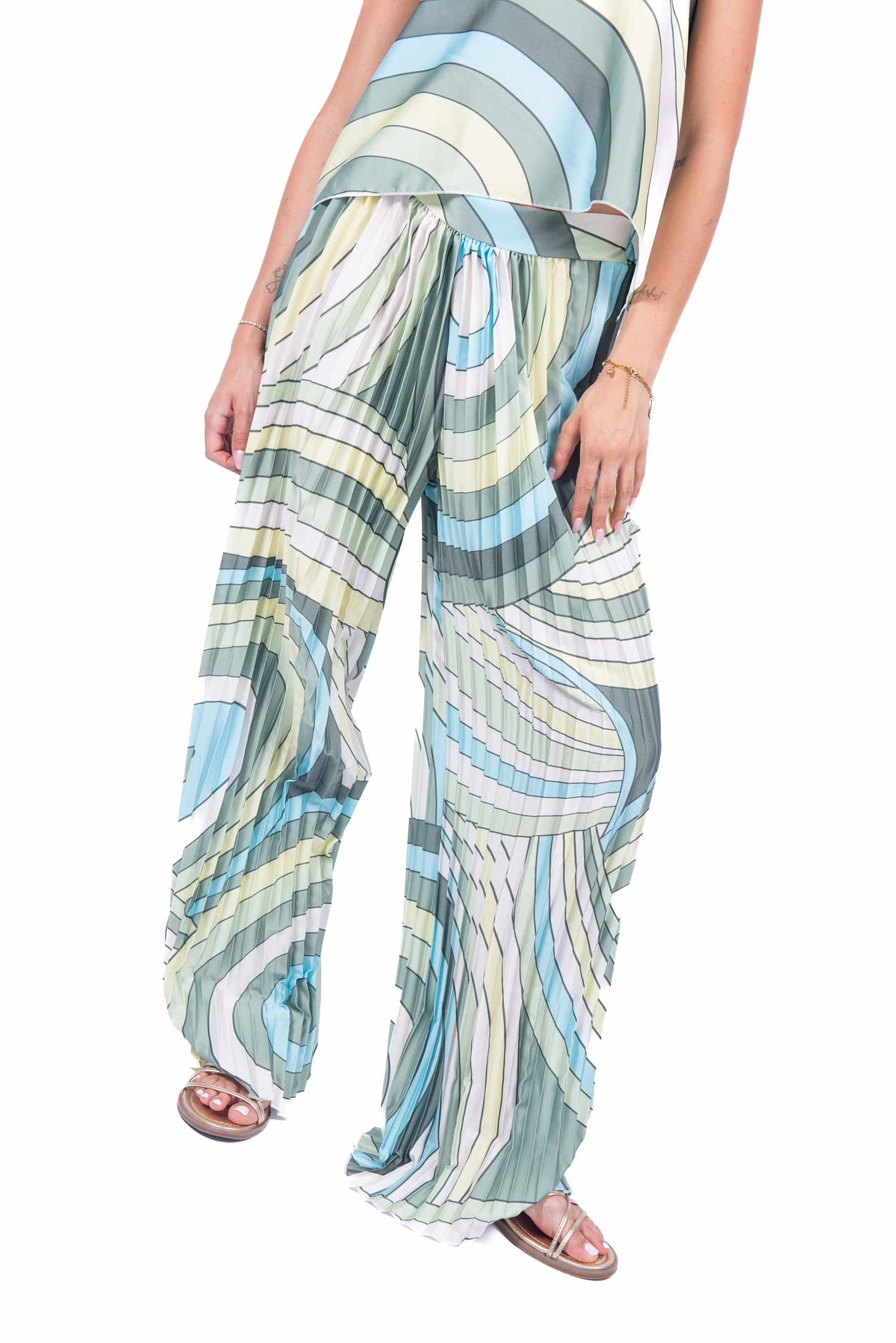 Completo Top e Pantalone Fantasia donna Miss love - 4