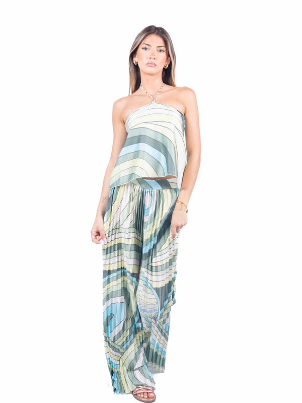 Completo Top e Pantalone Fantasia da donna Miss love