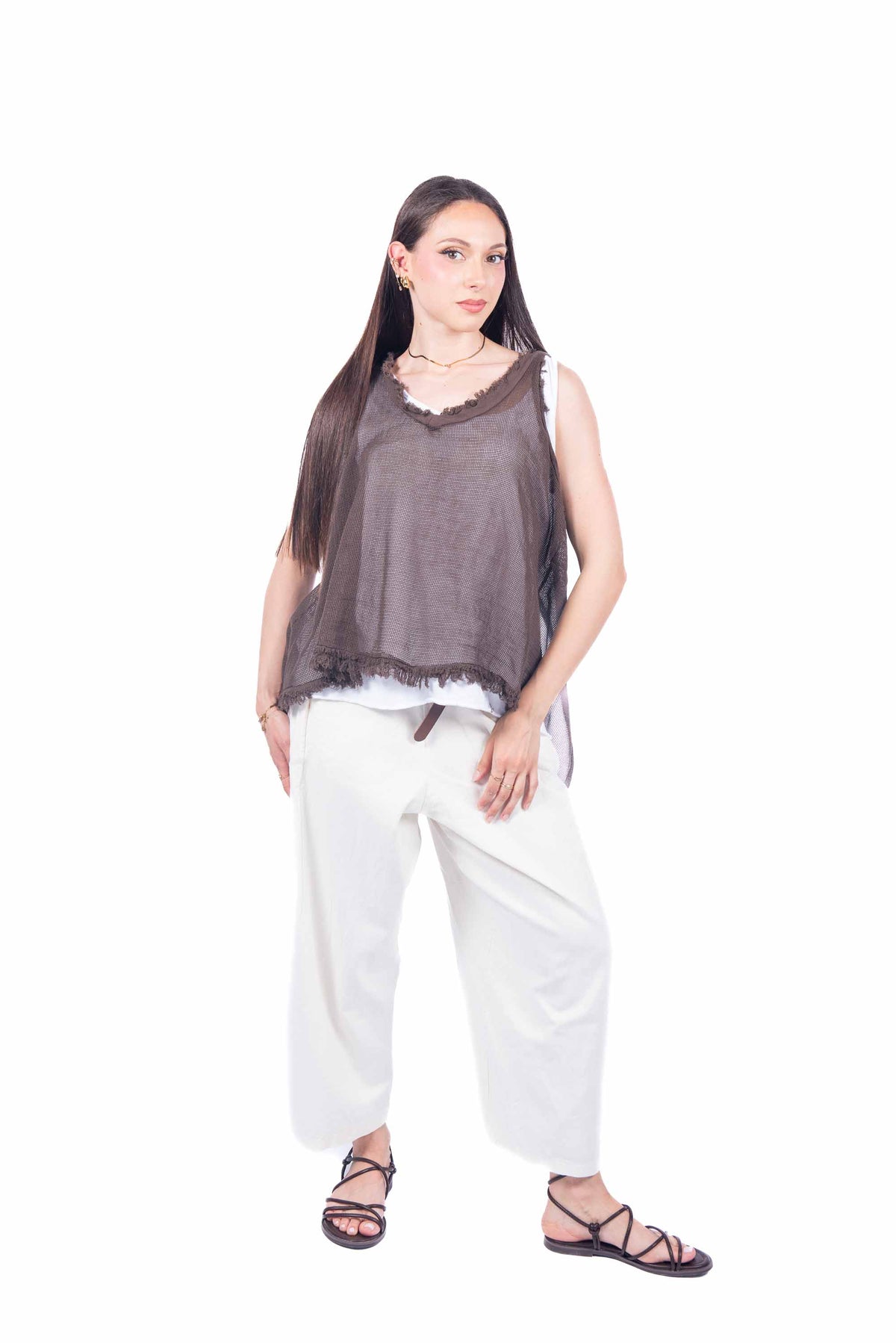 Top Doppio con Frange donna Miss love - 2