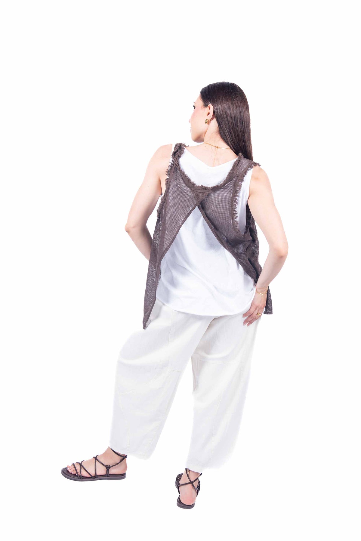 Top Doppio con Frange donna Miss love - 3