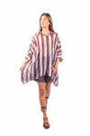 Camicia Oversize a Righe Azzurro/Moro donna Miss love - 3