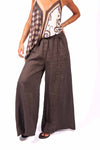 Pantaloni Palazzo in Lino donna Miss love - 1