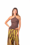 Top Halter Fluido con Drappeggi donna Miss love - 3