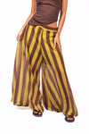 Pantaloni Palazzo a Righe Moro/Verde donna Miss love - 1