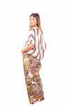 Camicia in Lino a Righe Panna/Moro donna Miss love - 2