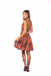 Abito Smanicato Chemisier a Righe donna Miss love - 4