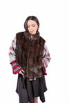 Gilet in Ecopelliccia Marrone donna Miss love - 1