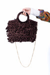 Borsa in Filato Marrone donna Miss love - 1