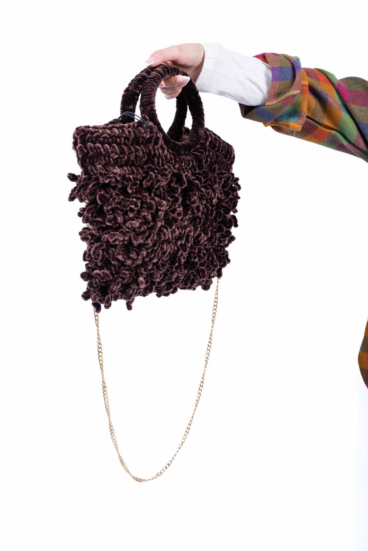 Borsa in Filato Marrone donna Miss love - 2