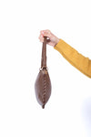 Borsa a Spalla in Ecopelle Crinkle Cioccolato donna Miss love - 2