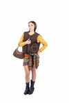 Gilet In Ecopelliccia Riccia Marrone donna Miss love - 6