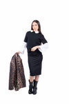Maglia Maniche Corte in Maglia Nera donna Miss love - 6