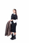 Maglia Maniche Corte in Maglia Nera donna Miss love - 5