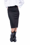 Gonna Tubo Nera con Spacco Posteriore donna Miss love - 1