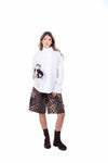 Bermuda Cargo Animalier con Cintura donna Miss love - 2