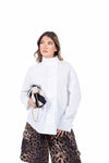 Camicia Bianca con Chiusura Asimmetrica donna Miss love - 1