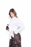 Camicia Bianca con Chiusura Asimmetrica donna Miss love - 4