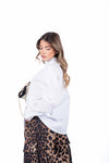 Camicia Bianca con Chiusura Asimmetrica donna Miss love - 3