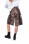 Bermuda Cargo Animalier con Cintura donna Miss love - 3