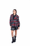 Blazer Oversize in Tweed Check con Paillettes donna Miss love - 5