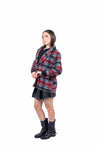 Blazer Oversize in Tweed Check con Paillettes donna Miss love - 3