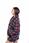 Blazer Oversize in Tweed Check con Paillettes donna Miss love - 4